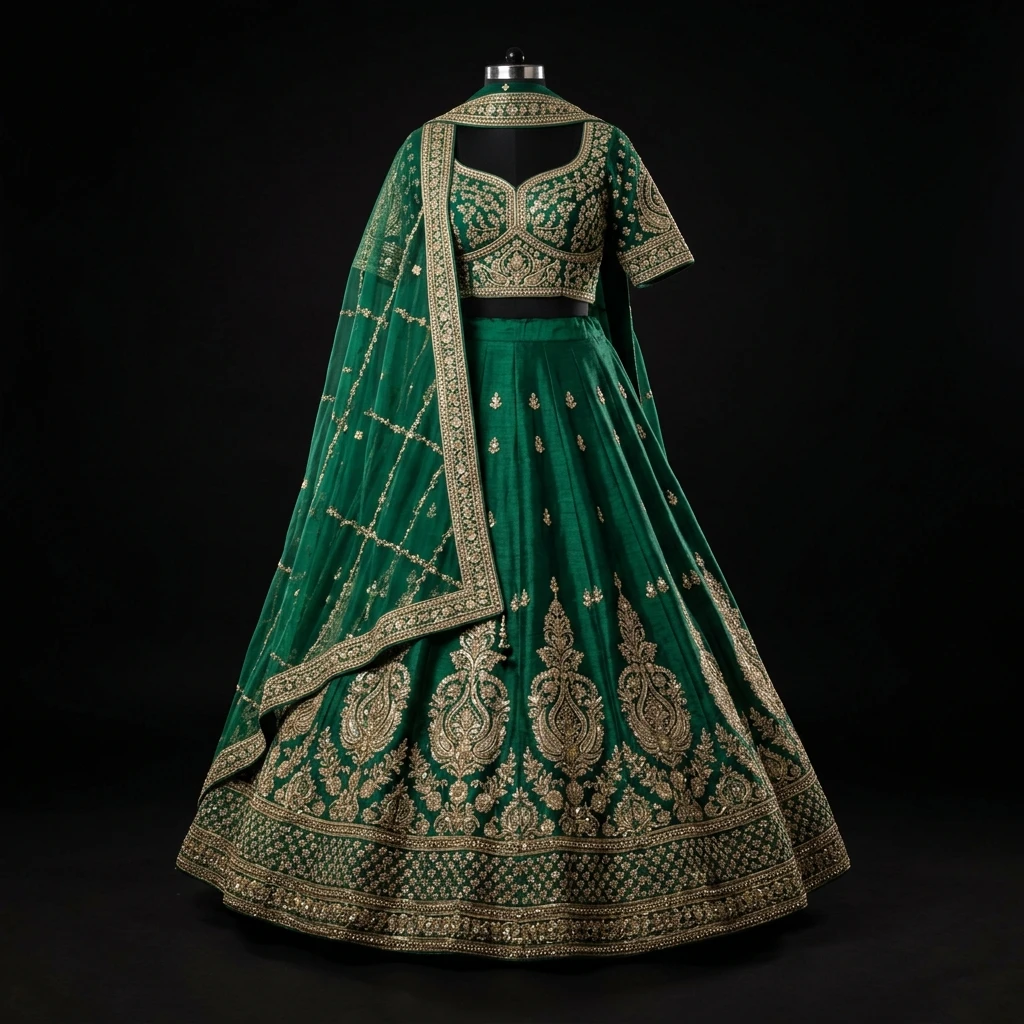 Styled ethnic garment translated from personal colour palette