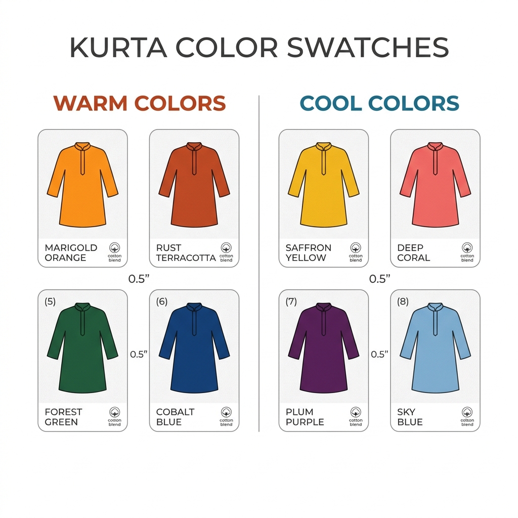 Which Kurta Colours Suit Your Skin Tone? A Practical Guide