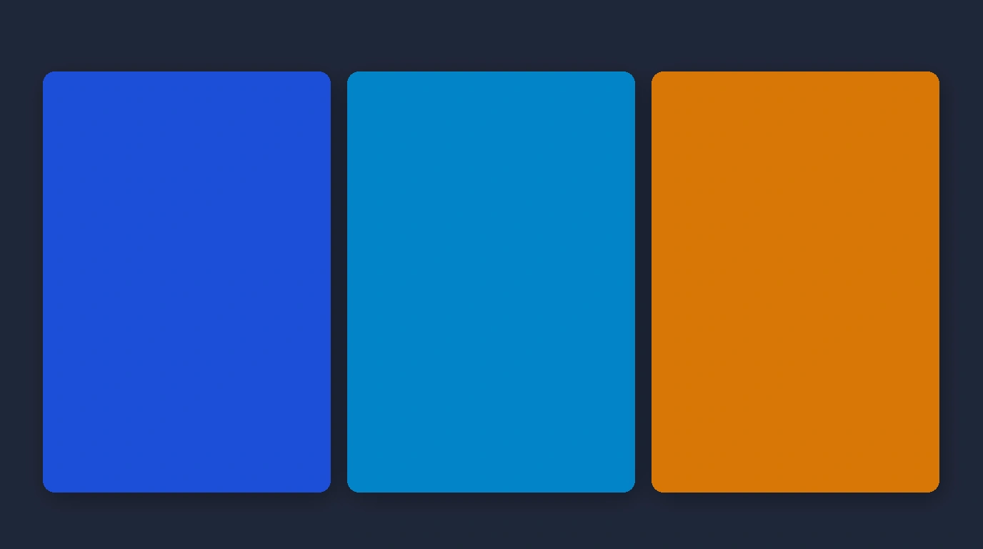 Clothing swatches illustrating analogous blue and teal, and complementary navy and mustard color strategies